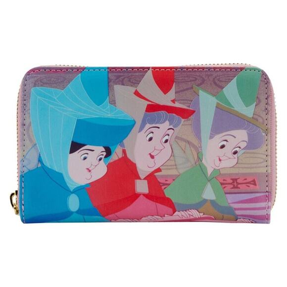 Loungefly Disney Sleeping Beauty Princess Scene Zip Around Wallet - Picture 8 of 8